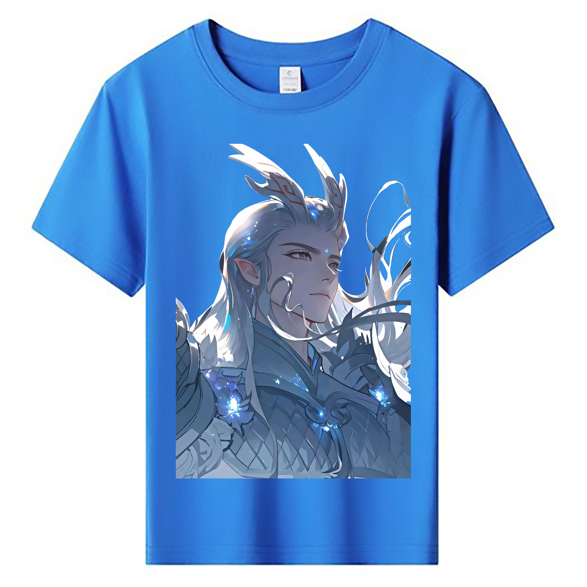 （画像用） Ne Zha 2 ナタ 魔童の大暴れ 綿100％キッズTシャツ（フロントプリント）